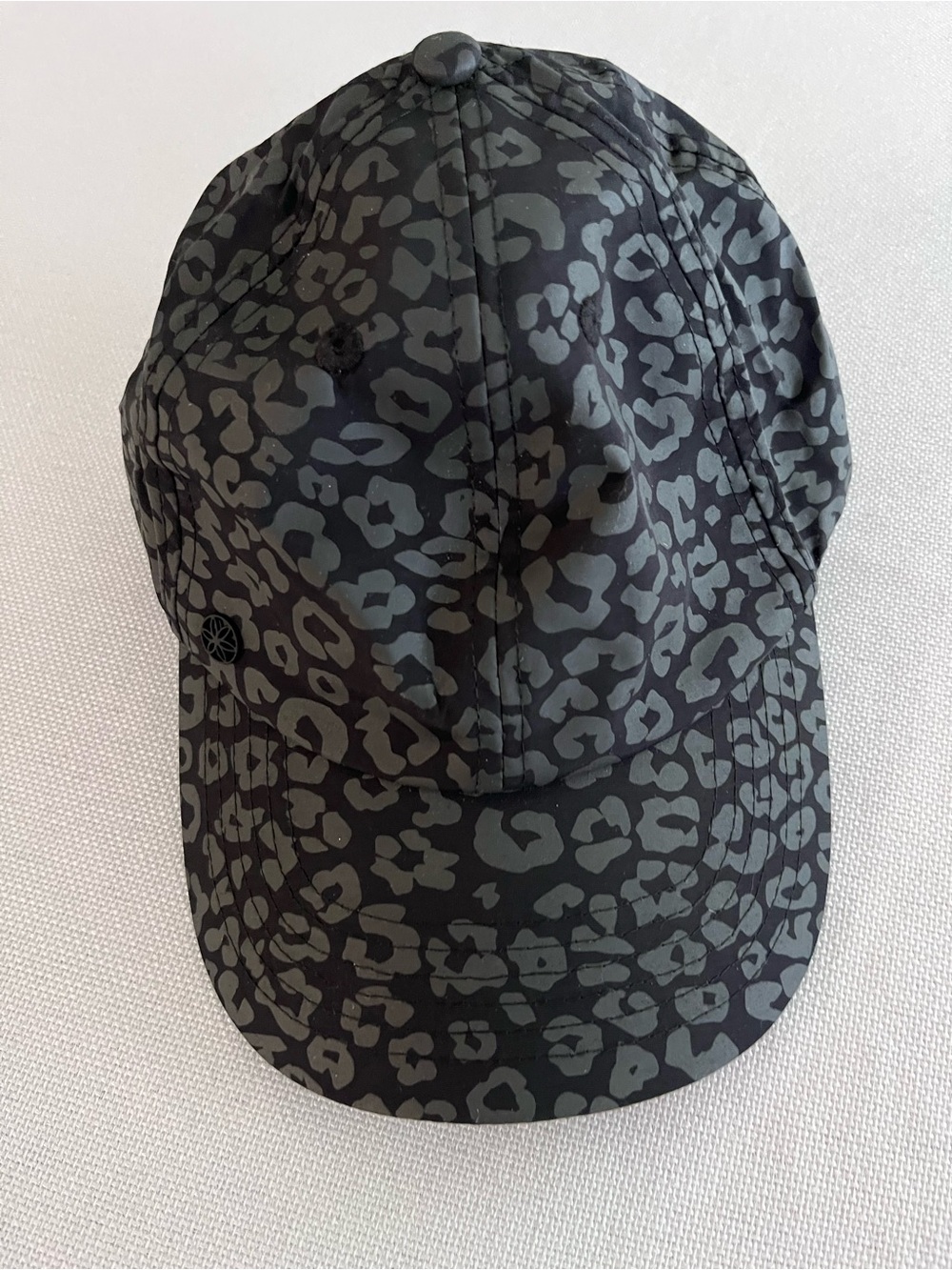 GAIAM Black & Gray Leopard-Print Baseball Cap